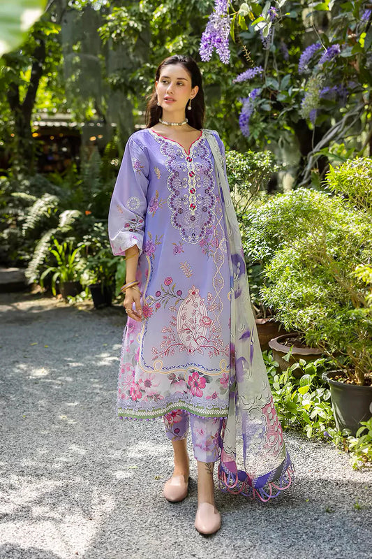 ETHEREAL BLOOM BY ROHEENAZ UN-STITCHED 3PC | Meliora