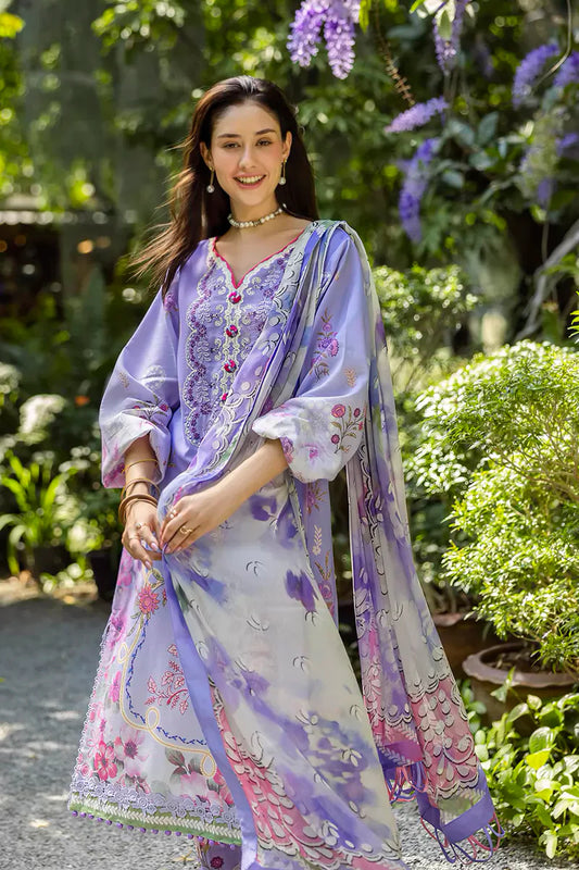 ETHEREAL BLOOM BY ROHEENAZ UN-STITCHED 3PC | Meliora