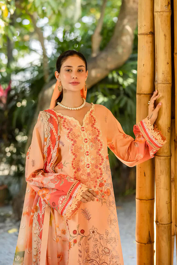 ETHEREAL BLOOM BY ROHEENAZ UN-STITCHED 3PC | Zaria
