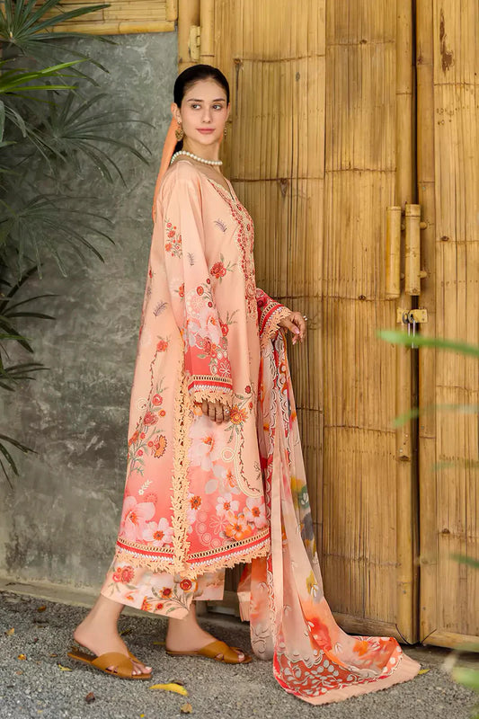 ETHEREAL BLOOM BY ROHEENAZ UN-STITCHED 3PC | Zaria