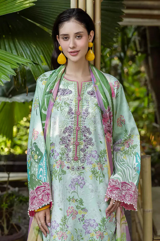 ETHEREAL BLOOM BY ROHEENAZ UN-STITCHED 3PC | Ivara