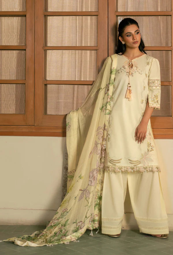 MEHRMAA BY HUMDUM UN-STITCHED 3PC | D01 Angoori