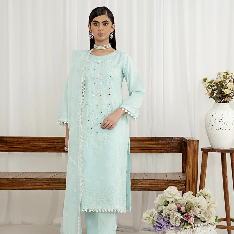 ANQARA BY ZAINAB FAZLANI UN-STITCHED 3PC | Elnaz