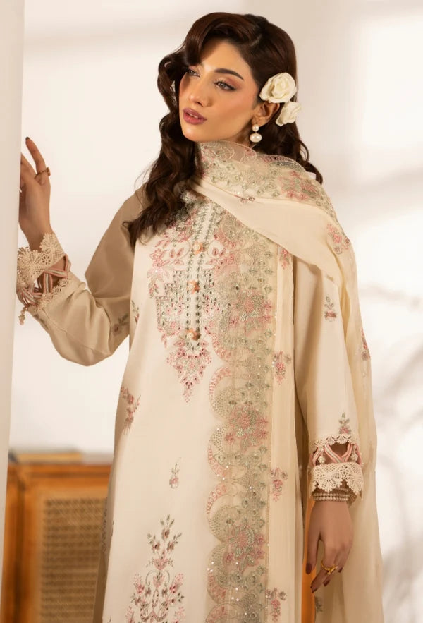 MERAKI BY HUMDUM UNSTITCHED LAWN D-08