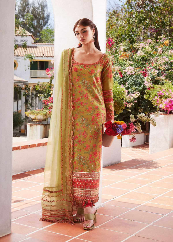 HUSSAIN REHAR LUXURY LAWN| UNSTITCHED 3PC| SORBET (SS-5290)
