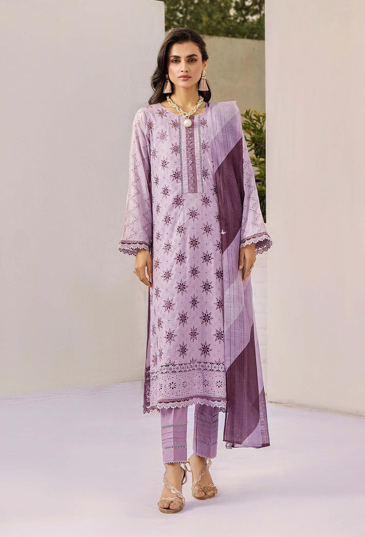 ALORA SCHIFFLI BY ADAN'S LIBAS UN-STITCHED LAWN 2025' D-07