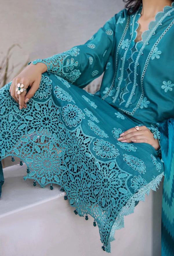 LASSERKARI BY ADAN'S LIBAS | LUXURY CHIKANKARI | D-3907