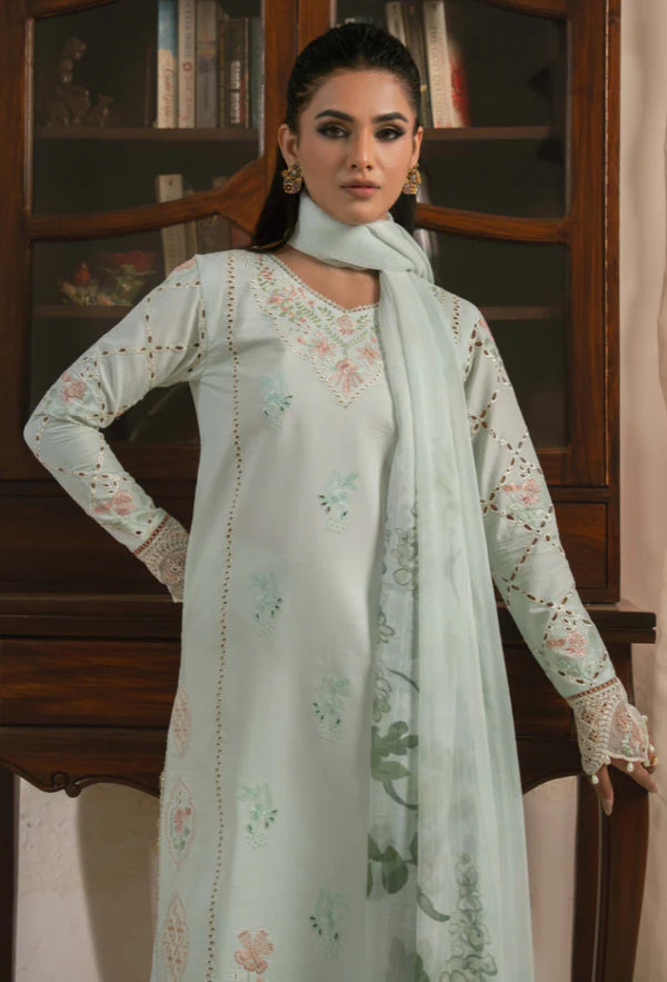 MEHRMAA BY HUMDUM UN-STITCHED 3PC | D09 Sabeen