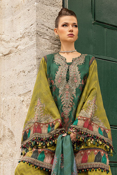 MARIA.B | M.PRINTS LINEN UN-STITCHED 3PC | MPT-2305-A