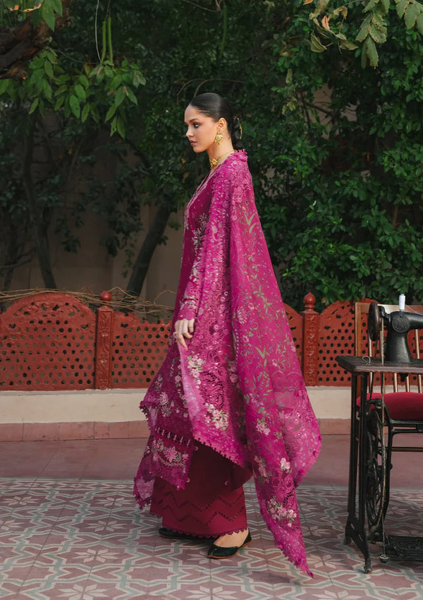 EK FASANA BY KAHF UN-STITCHED 3PC | KLB-7A NAVELI