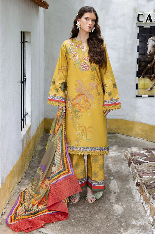 MIRASOL BY HEMLINE UN-STITCHED 3PC | SOL ARENA