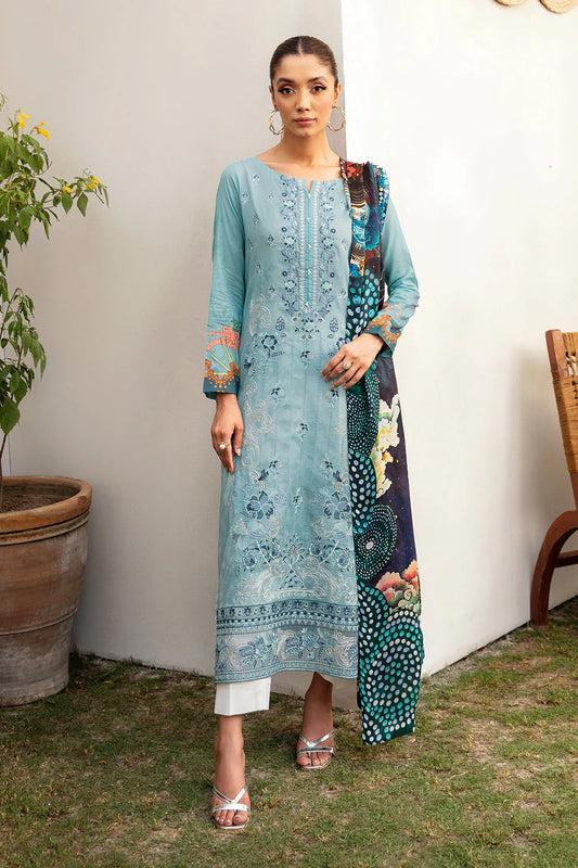 MASHAAL BY RAMSHA LUXURY LAWN-3PC | L-1203