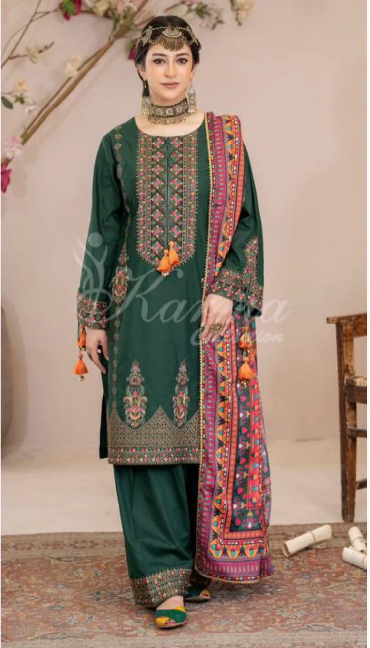 KARMA KAYSERIA EID EDIT - 1429 BOTTLE GREEN
