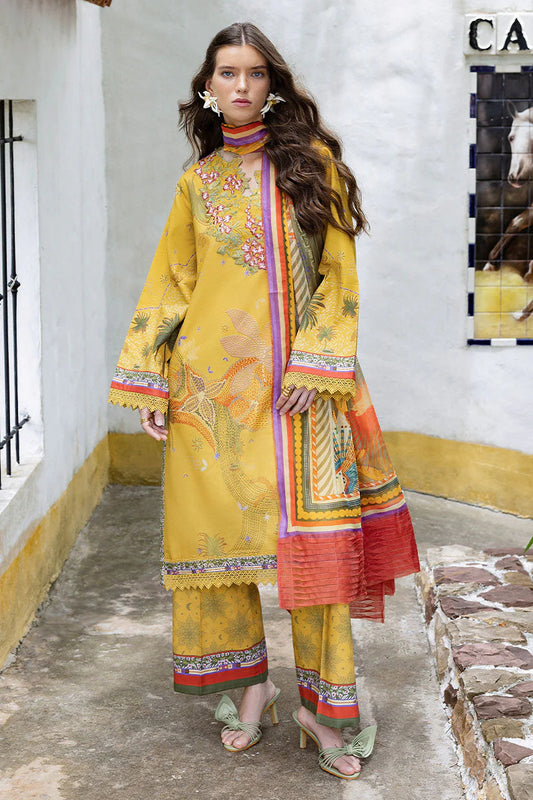 MIRASOL BY HEMLINE UN-STITCHED 3PC | SOL ARENA
