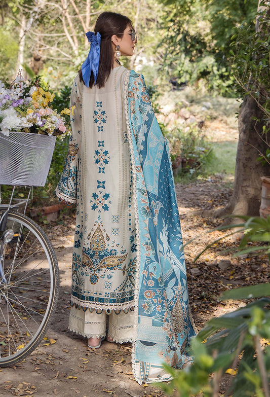 JASMINE UN-STITCHED LAWN  ADAN LIBAS -2362