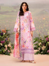 CHIKANKARI 3-Piece Unstitched Digital Printed Lawn Suit