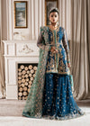 INAYAT ALIF BY AJR LUXURY WEDDING UN-STITCHED 3PC| REGAL SAPPHIRE