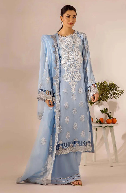 Adans Libas Embroidered Lawn Unstitched 3 Piece Suit - 4778