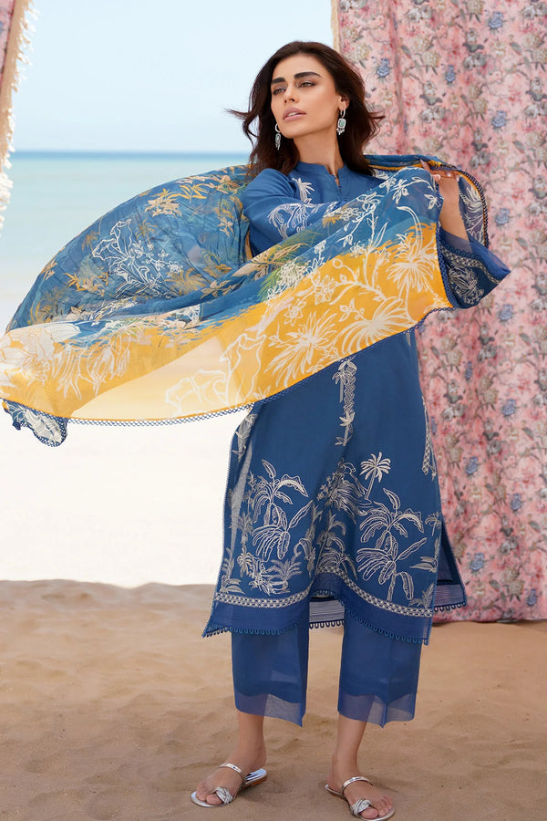 Embroidered Lawn 3 Piece sahar-03
