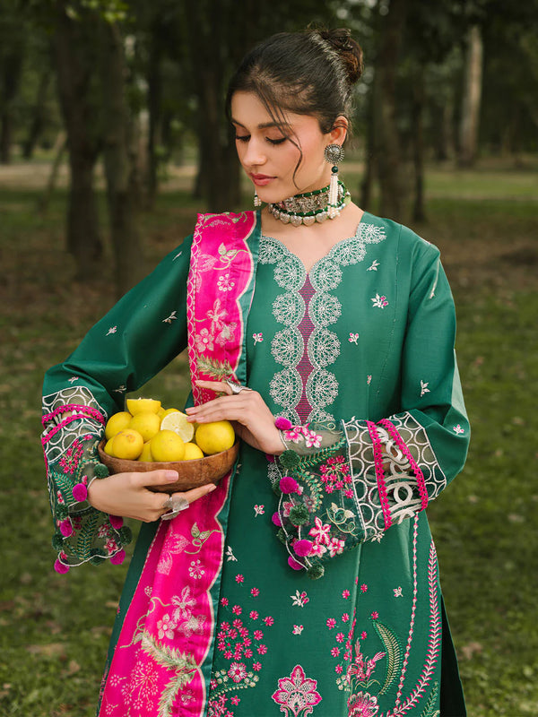 DAHLIA BY MAHNUR LUXURY LAWN STITCHED/D-2A
