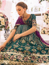 SAWARIYA LUXURY CHIFFON KALIDAAR UN-STITCHED 3PC SUITS BY ROHEENAZ -08