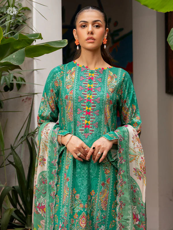 Akira By Gulljee Printed Embroidered Lawn Collection - D4
