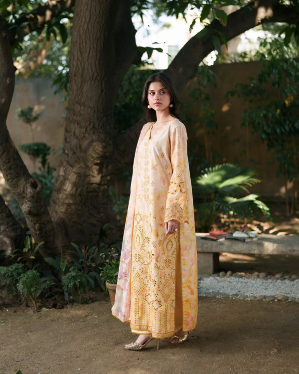 NEESHAY SUMMER LINES PRINTKARI LUXURY LAWN '26-SOLAYA