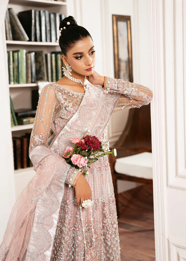 INAYAT ALIF BY AJR LUXURY WEDDING UN-STITCHED 3PC| ROSABELLE