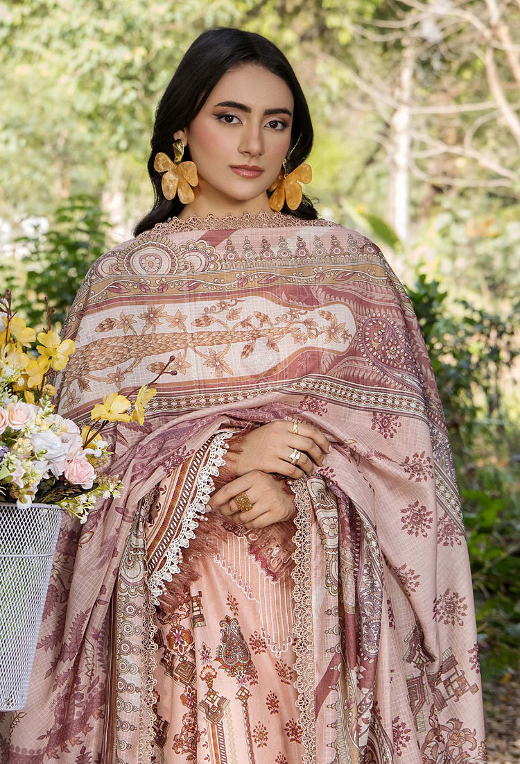 JASMINE UN-STITCHED LAWN  ADAN LIBAS -2363