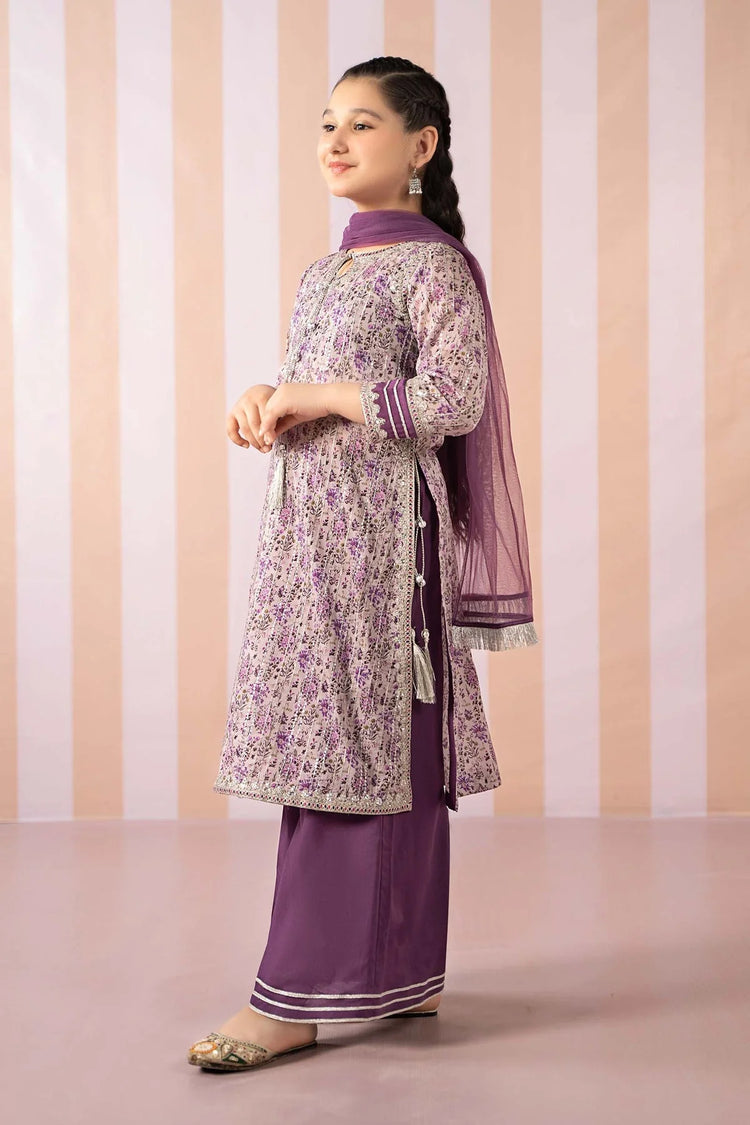 M KIDS BY MARIA B 2025 MKD-EF25-27 PURPLE