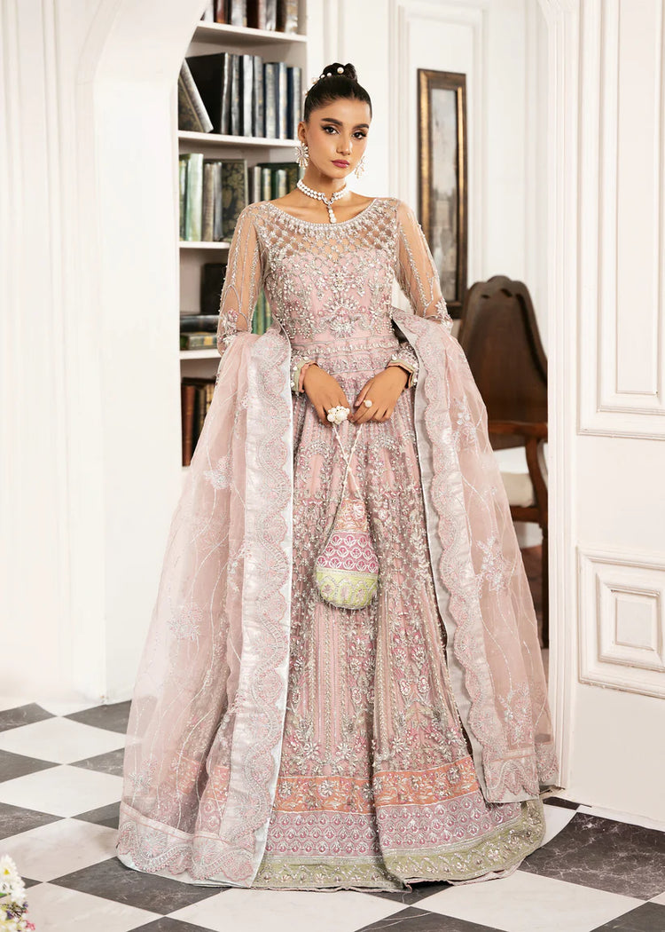 INAYAT ALIF BY AJR LUXURY WEDDING UN-STITCHED 3PC| ROSABELLE