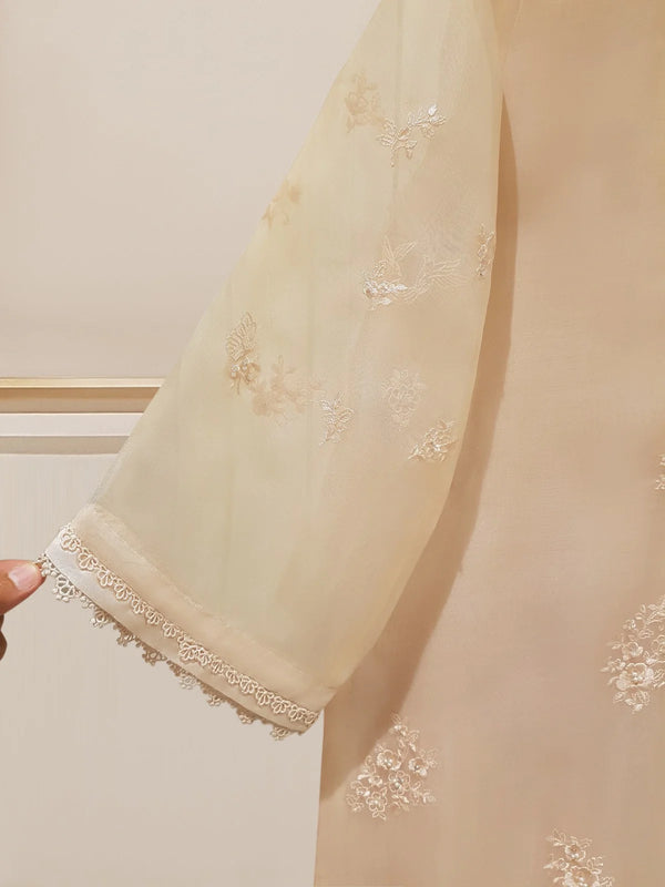 AGHA NOOR 2 PIECE PURE ORGANZA SHIRT & DUPATTA HEAVILY EMBROIDERED S107516