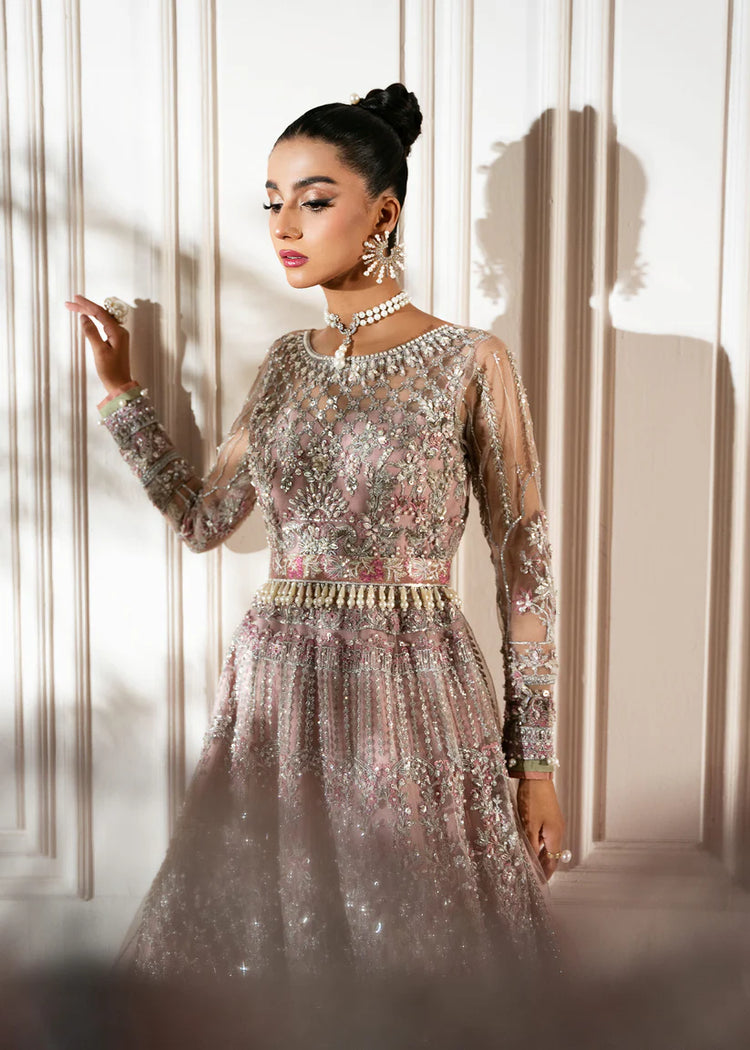 INAYAT ALIF BY AJR LUXURY WEDDING UN-STITCHED 3PC| ROSABELLE