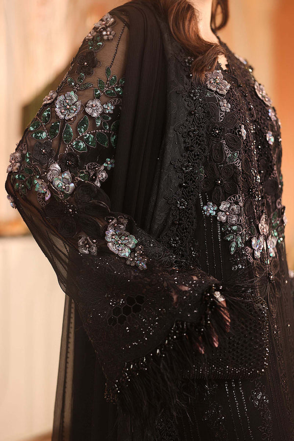 MARIA B CHIFFON WEDDING-26-204-BLACK