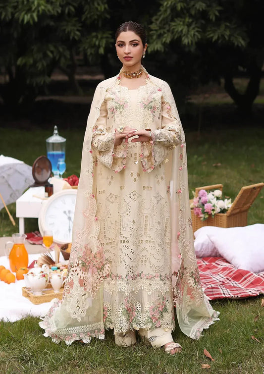 KAHF EXCLUSIVE | LUXURY LAWN UN-STITCHED 3PC| KFL-07 SHIREEN