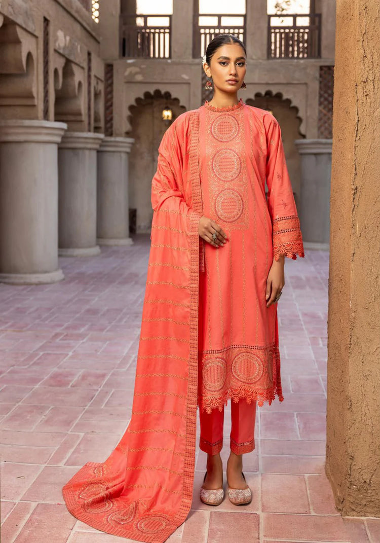 NOOR E CHASHAM BY KHOOBSURAT UN-STICHED 3-PC|L-09