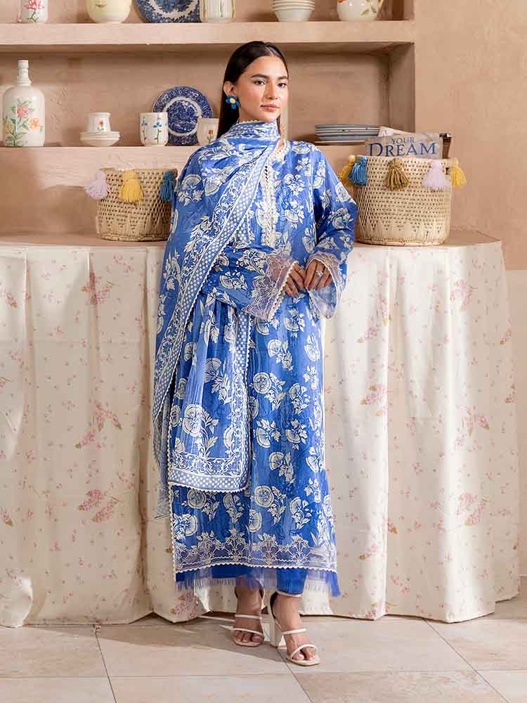 SAYA BY BRENISH UN-STITCHED LAWN | D-06