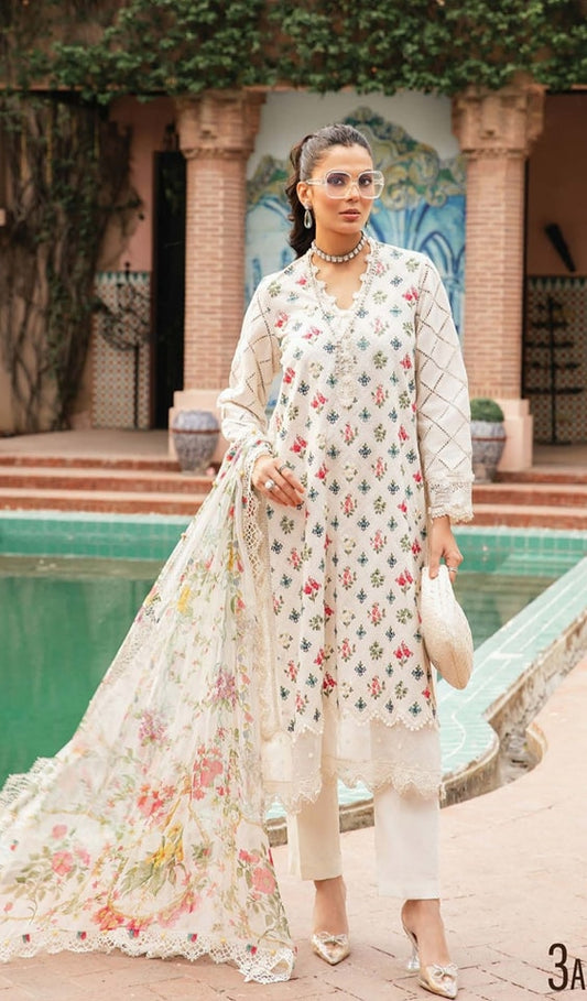 Maria b mprints 3 Piece Unstitched Printed Suit MPT-2203-A