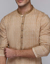 LIGHT BROWN COTTON KURTA | JJK-S-47260