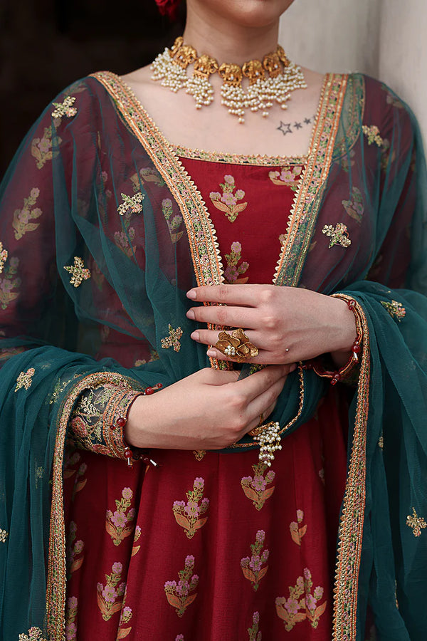 ZARIA FESTIVE PRET- SCARLET