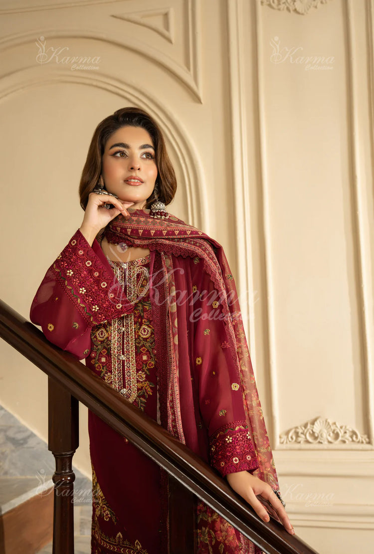 ROOHI KARMA- Maroon Wine