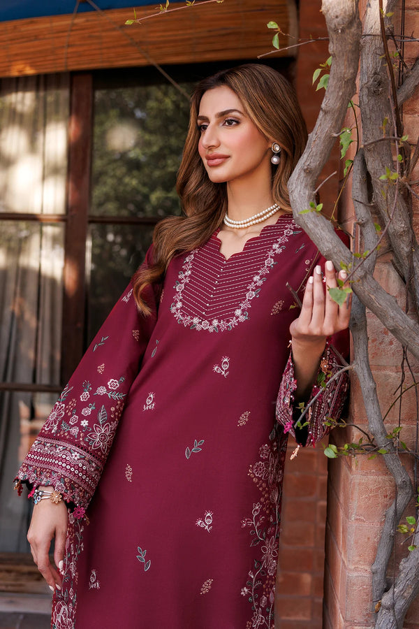 FARASHA DASTOOR UN-STICHED 3PC|RUBY GLAM