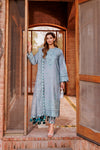 FARASHA DASTOOR UN-STICHED 3PC|BERYL GREY