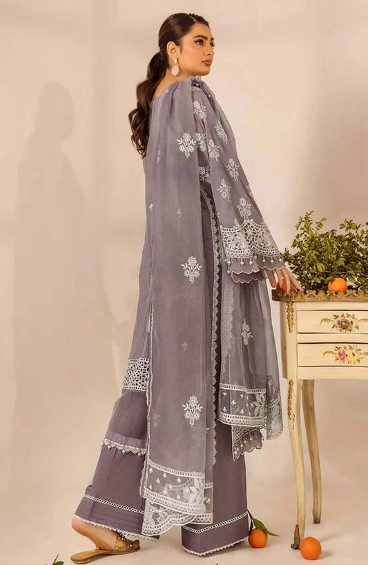 Adans Libas Embroidered Lawn Unstitched 3 Piece Suit - 4777