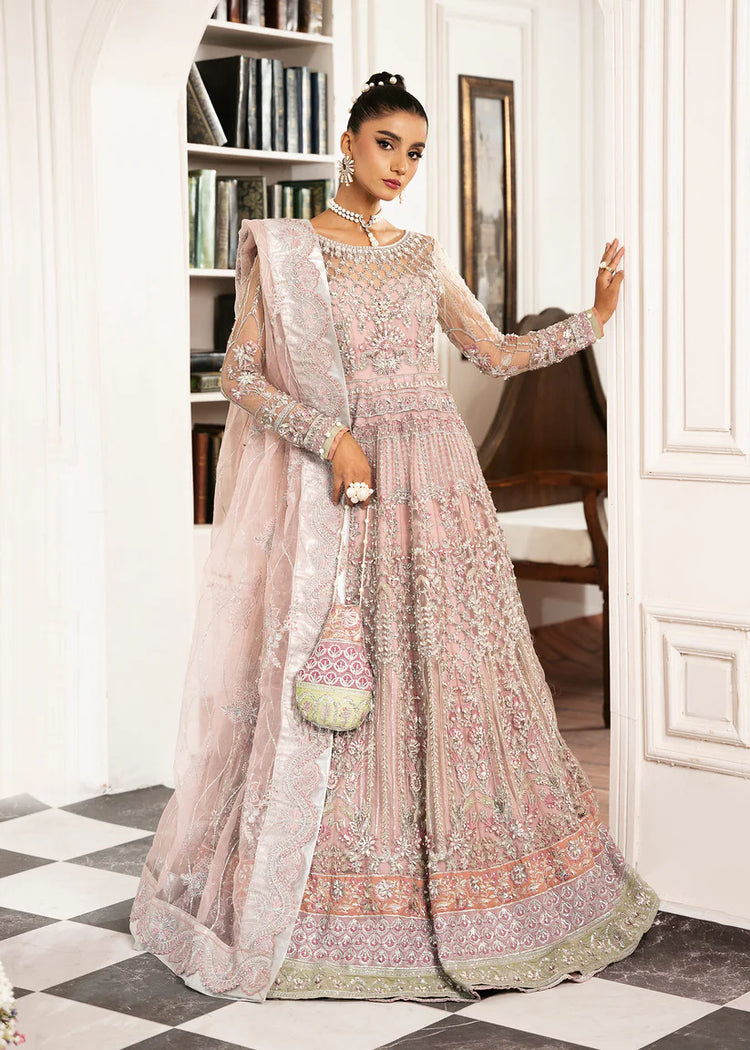 INAYAT ALIF BY AJR LUXURY WEDDING UN-STITCHED 3PC| ROSABELLE