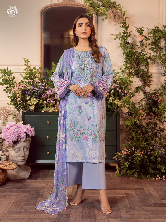 MEERA BY GULLJEE | EMBROIDERED LAWN | D-09