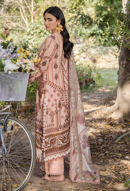 JASMINE UN-STITCHED LAWN  ADAN LIBAS -2363