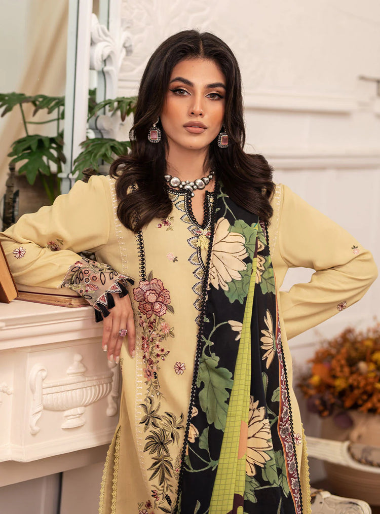 MERAKI BY ROHEENAZ FALL WINTER UN-STITCHED 3PC-EVIE