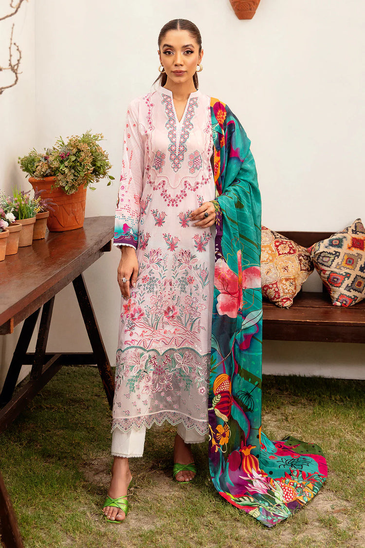 MASHAAL BY RAMSHA LUXURY LAWN-3PC | L-1204