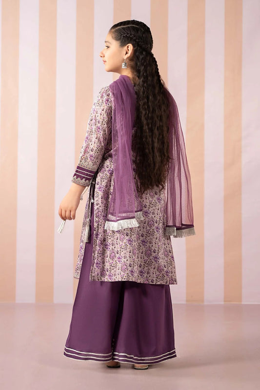 M KIDS BY MARIA B 2025 MKD-EF25-27 PURPLE